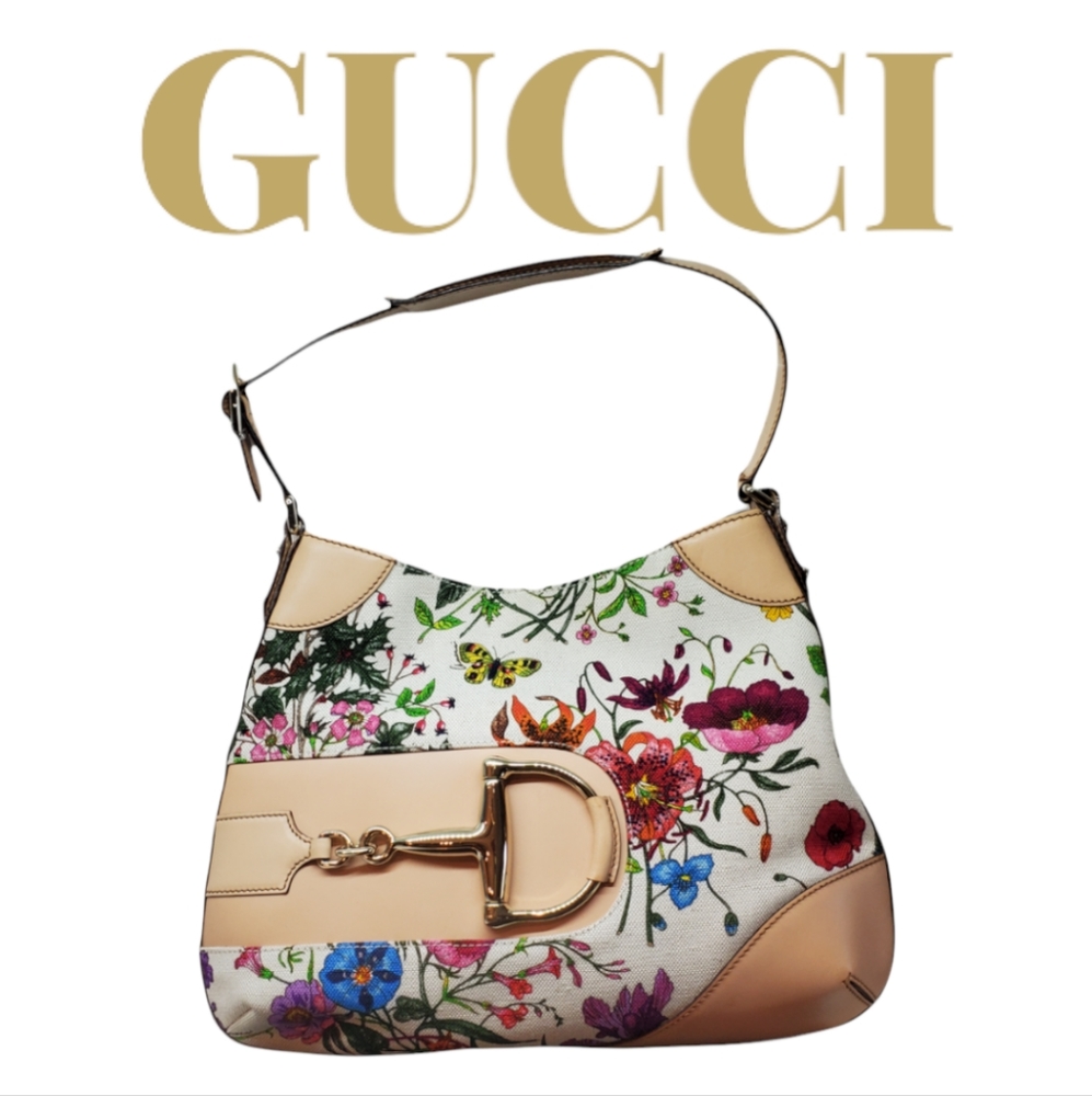 Gucci Flora Hasler Horsebit Hobo